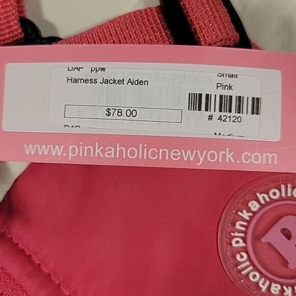 Pinkaholic New York Dog Jacket/Harness Sz S - Picture 5 of 8